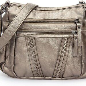 Crossbody Bag for Women with Tassel Ladies Soft PU leather Purses and Handbag Po